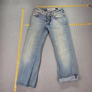 Jacob Cohen Jeans Mens 30x26 Selvedge Straight Button Fly Made Italy Fits 28x26